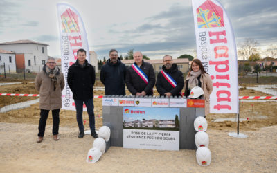 Pose de la Première Pierre de la Résidence Pech du Soleil à Lieuran-lès-Béziers
