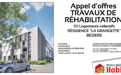 Appel d’offres Travaux de réhabilitation – Résidence la Grangette